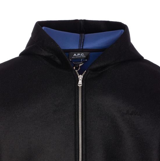 25FW 아페쎄 후드 티셔츠 PSAFUM27993LZZ BLACK DOM - A.P.C.