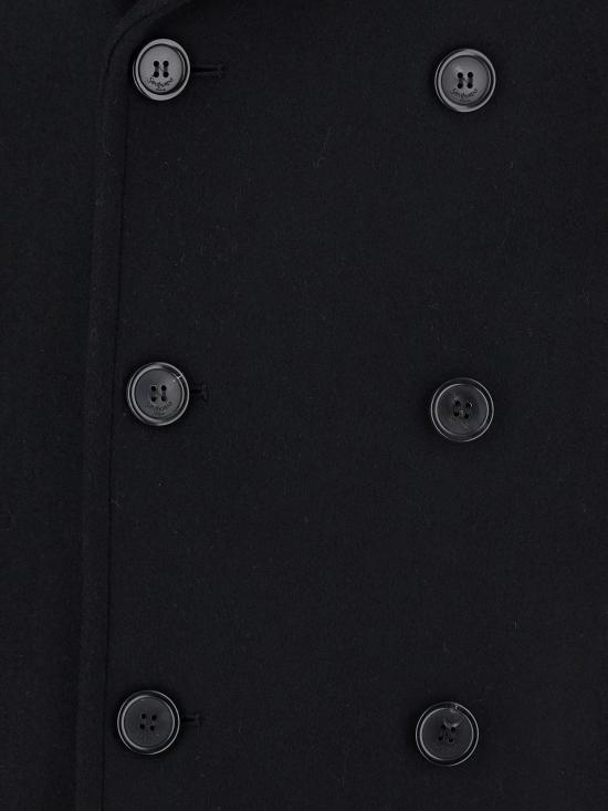 25FW 생로랑 코트 760649Y060W1000 NERO DOM - SAINT LAURENT