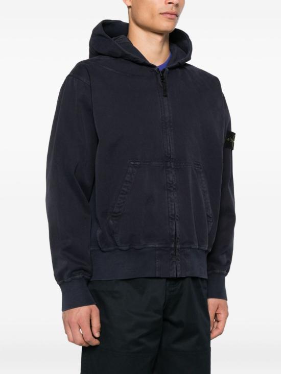  스톤 아일랜드 후드 티셔츠 K2S15 6100017 S0184 V0126 INK BLUE DOM - STONE ISLAND