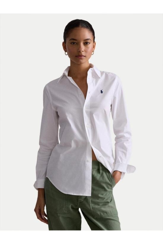 25SS 폴로 랄프로렌 포니로고 코튼 셔츠 211941509002 White - POLO RALPH LAUREN