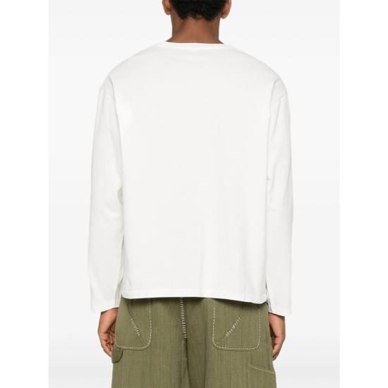 25FW 보디 긴팔 티셔츠 MRF25CS033 CREAM WHITE - BODE