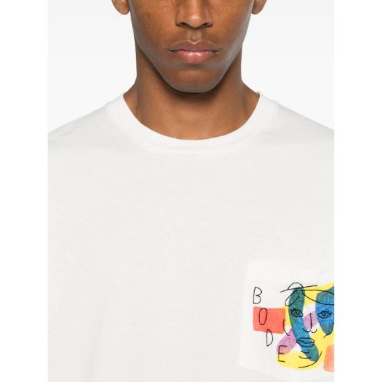 25FW 보디 반팔 티셔츠 MRF25CS027 CREAM WHITE - BODE