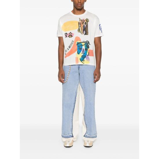 25FW 보디 반팔 티셔츠 MRF25CS016 CREAM WHITE - BODE