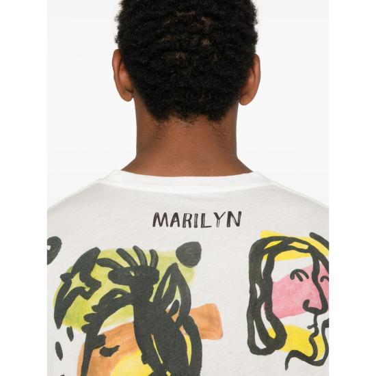 25FW 보디 반팔 티셔츠 MRF25CS016 CREAM WHITE - BODE