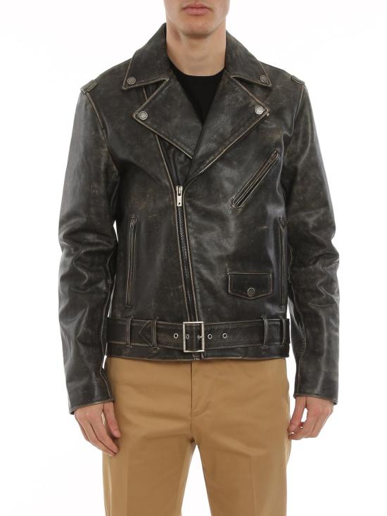 27SS 골든구스 가죽 자켓 GMP00297P00064790100 Black - GOLDEN GOOSE