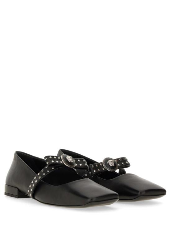  베르사체 플랫 슈즈 1016073 1A010061B00P Black - VERSACE