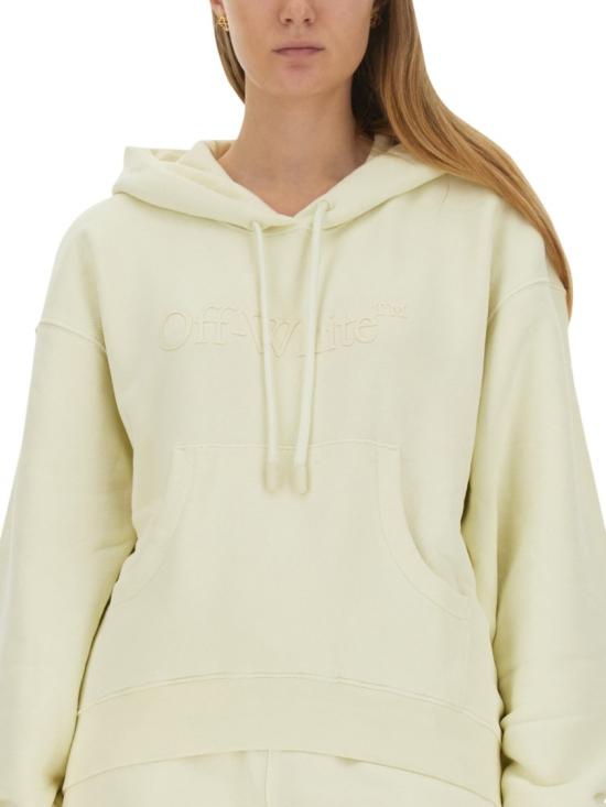  오프화이트 후드 티셔츠 OWBB058 F23JER0056161 Neutrals - OFF WHITE