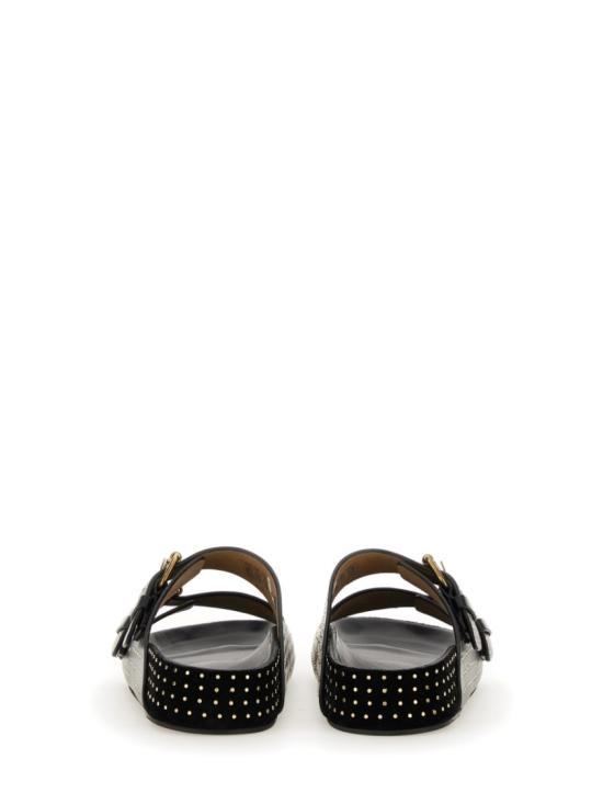  이자벨마랑 레뇨 오픈 토 레더 샌들 SD0118FA B2B03S01BK Black - ISABEL MARANT