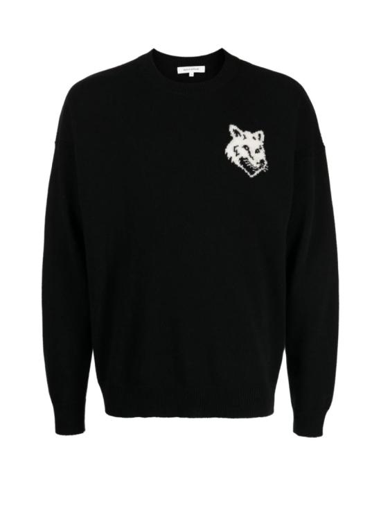 25FW 메종키츠네 스웨터 LM00819KT1063P199 Black