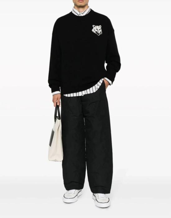 25FW 메종키츠네 스웨터 LM00819KT1063P199 Black - MAISON KITSUNE