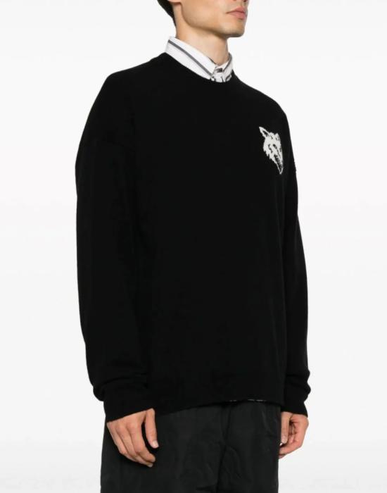 25FW 메종키츠네 스웨터 LM00819KT1063P199 Black - MAISON KITSUNE