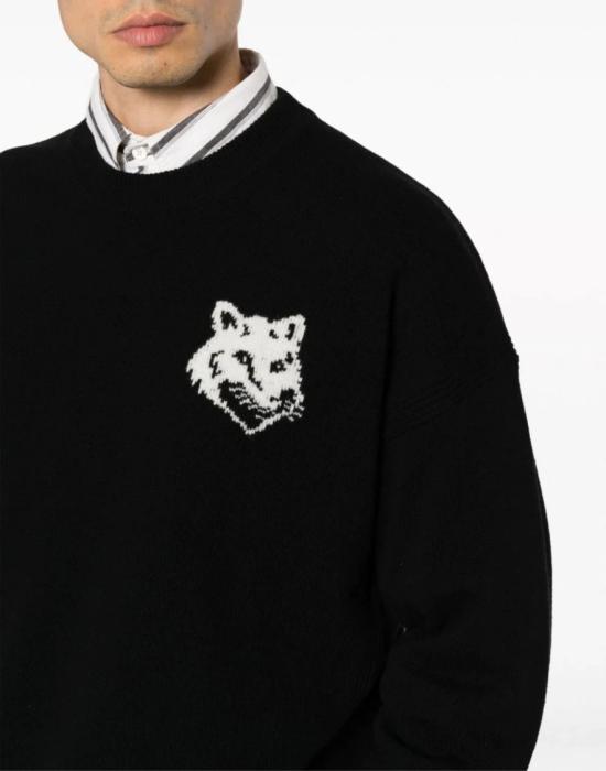 25FW 메종키츠네 스웨터 LM00819KT1063P199 Black - MAISON KITSUNE