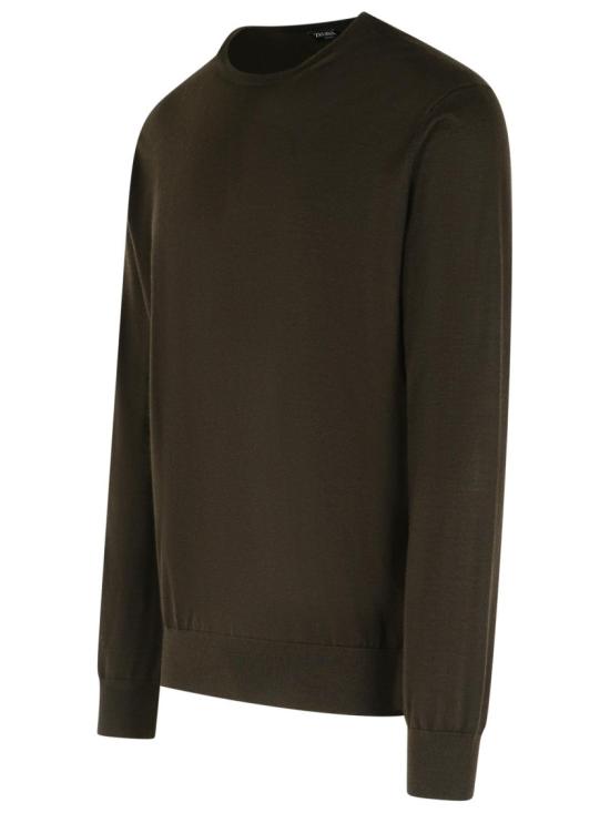 25FW 에르메네질도제냐 스웨터 RUGJ00A2 110 M99 Brown - ERMENEGILDO ZEGNA