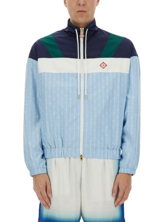 25SS 카사블랑카 자켓 MS25 JK 342 01PINSTRIPE Blue