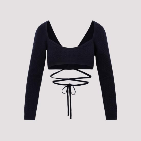  파투 탑 KN1228041 Black - PATOU