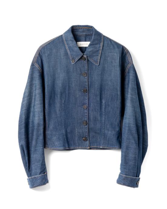 25FW 랑방 데님 자켓 RW CO0313 D089 E25 23 MEDIUM BLUE Blue