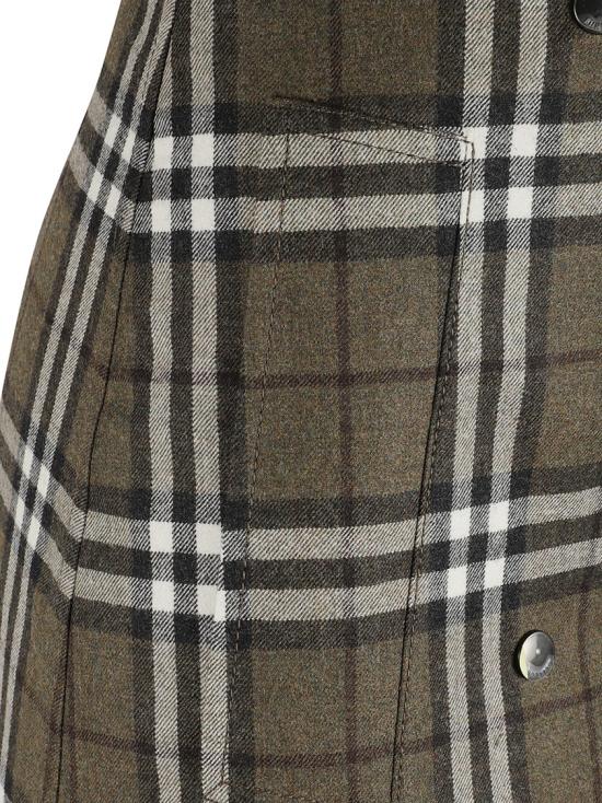 25FW 버버리 체크 본디드 울 트렌치 미니 스커트 8110911 C3078 Multicolor - BURBERRY