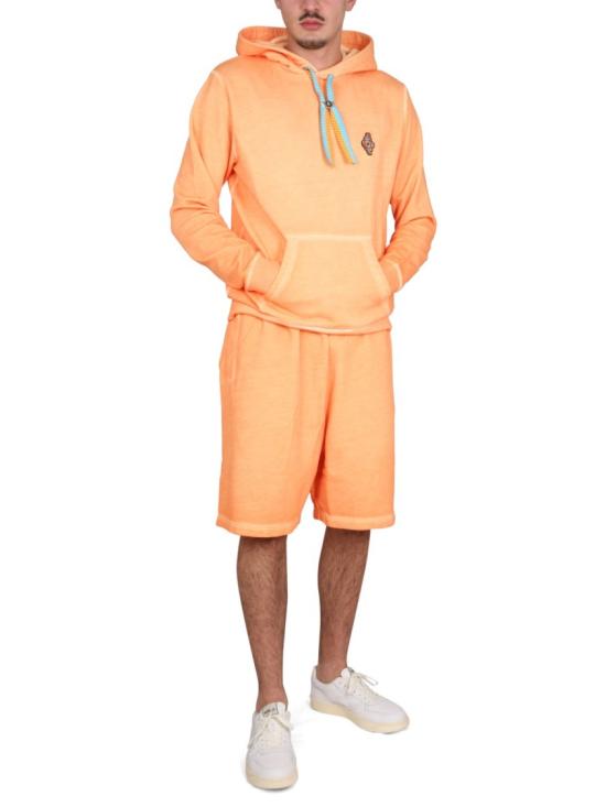  마르셀로 불론 후드 티셔츠 CMBB007 S23FLE0042025 Orange - MARCELO BURLON
