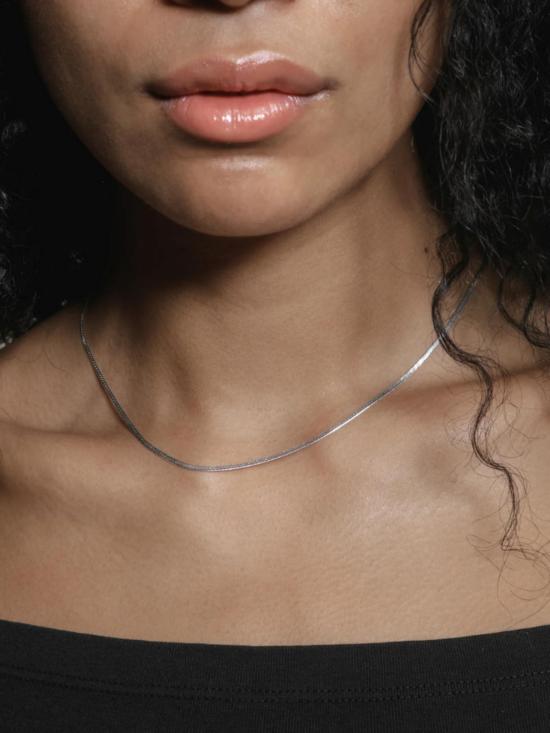  울프 시러스 목걸이/팬던트 울프 서커스 얇은 헤링본 체인 스털링 실버