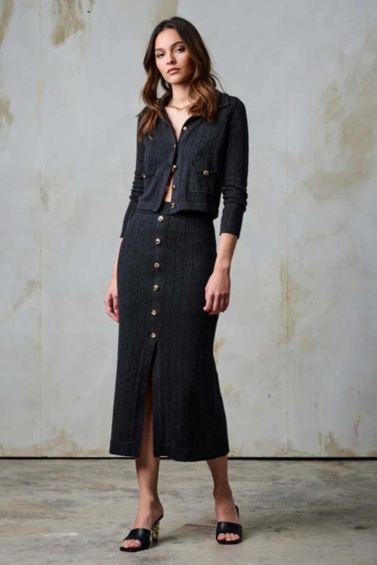  헤브론 가디건 나네트 카디건 차콜