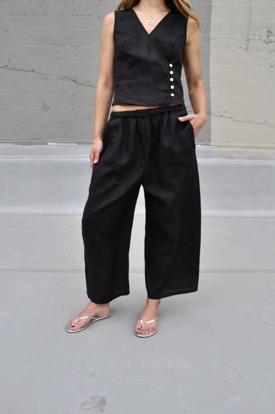  코코볼로 크롭 팬츠 오스틴 이지 팬츠