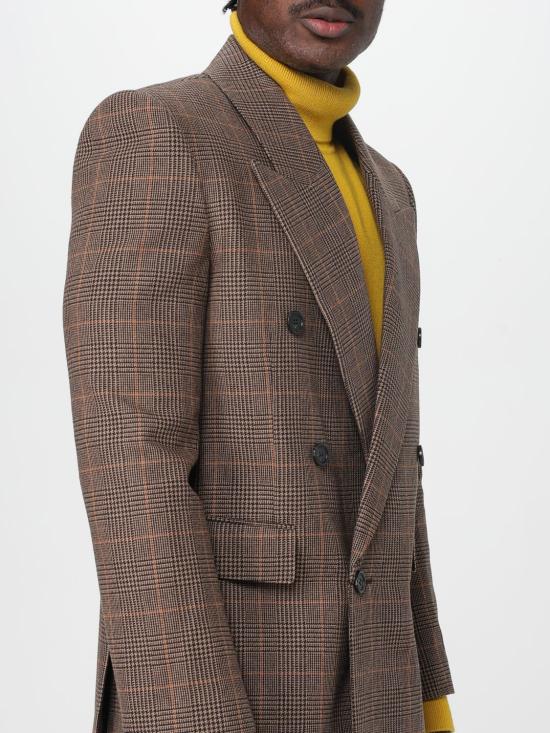 25FW 생로랑 수트 자켓 835102Y3J45 9217 Rust - SAINT LAURENT