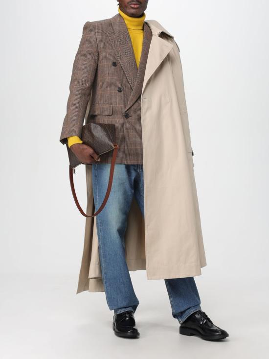 25FW 생로랑 수트 자켓 835102Y3J45 9217 Rust - SAINT LAURENT