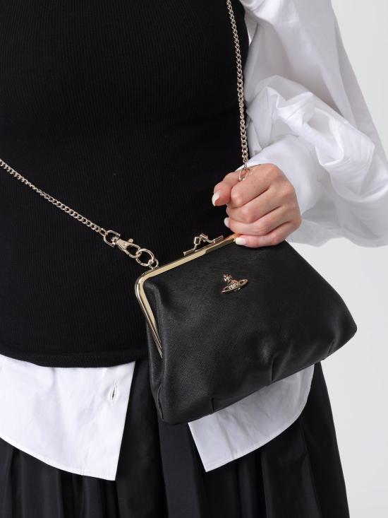 26SS 비비안웨스트우드 그래니 프레임 퍼스 4B010007WL001N N402 Black - VIVIENNE WESTWOOD