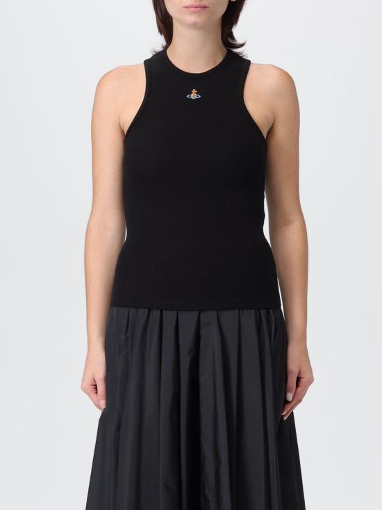 25FW 비비안웨스트우드 반팔 티셔츠 3G01003ZJ009C N401 Black