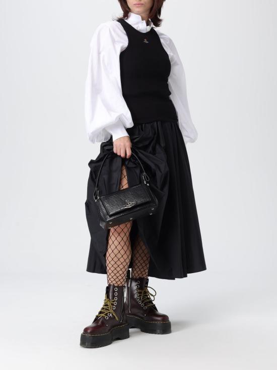 25FW 비비안웨스트우드 반팔 티셔츠 3G01003ZJ009C N401 Black - VIVIENNE WESTWOOD