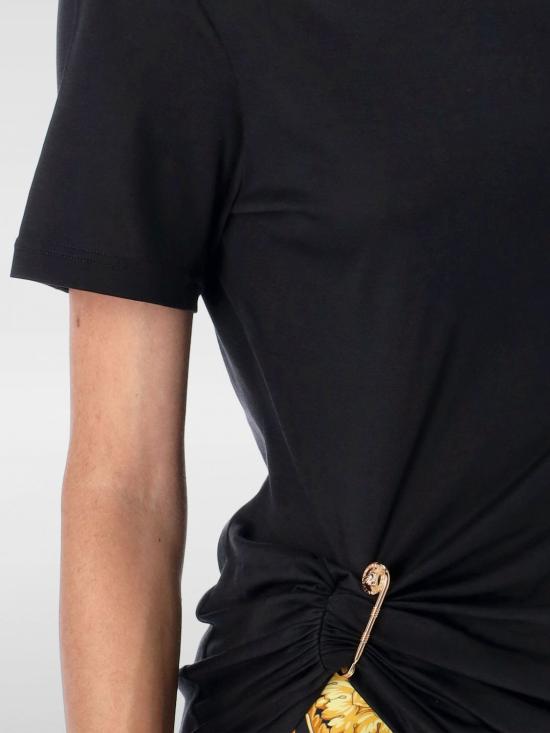 25FW 베르사체 반팔 티셔츠 10204611A14818 1B000 Black - VERSACE