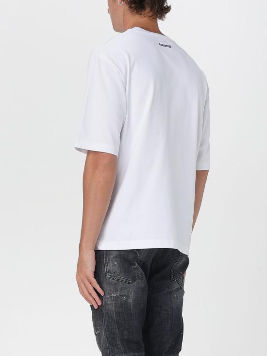 25FW 디스퀘어드2 반팔 티셔츠 S74GD1479D20033 100 White 1 - DSQUARED2