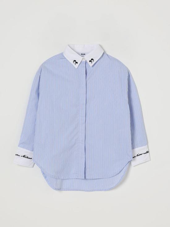 25FW [키즈] 엠에스지엠 셔츠 F5MSJGSI115 050 Gnawed Blue