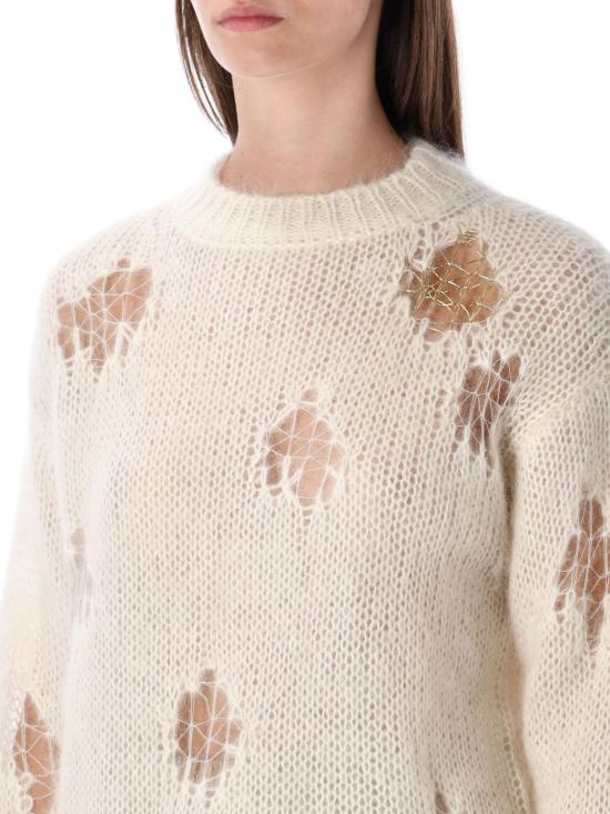 25FW 파비아나 필리피 모헤어 스웨터 MAD225F512L633 0145 Butter - FABIANA FILIPPI