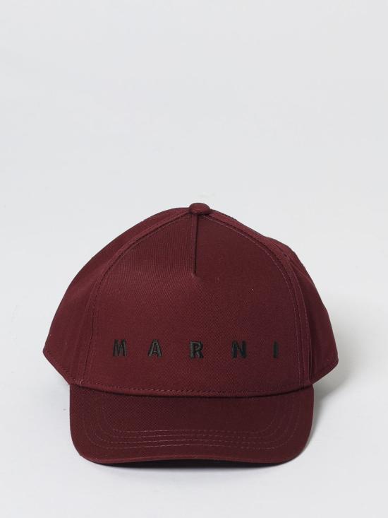 25FW [키즈] 마르니 모자 M01630M00J2 0M434 Burgundy - MARNI