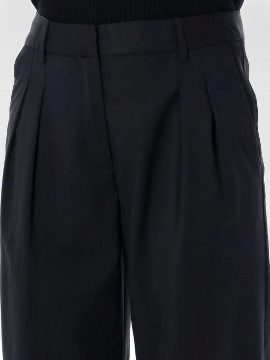 25FW 루루 스튜디오 스트레이트 팬츠 SBIRU Black - LOULOU STUDIO