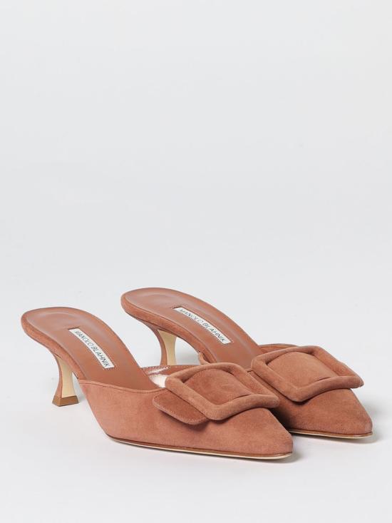 25FW 마놀로 블라닉 뮬/슬리퍼 9XX 0246 0145 2118 Camel - MANOLO BLAHNIK