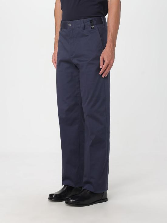 25FW 펜디 스트레이트 팬츠 FB1076AQMV F0PTH Blue - FENDI