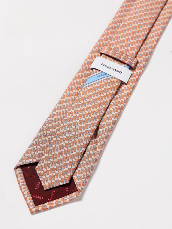 25FW 살바토레 페라가모 넥타이 351283 784670 005 Orange - SALVATORE FERRAGAMO