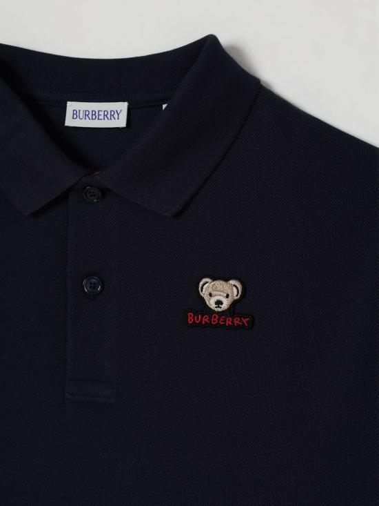 25FW [키즈] 버버리 폴로 셔츠 8111910 C1172 Blue - BURBERRY