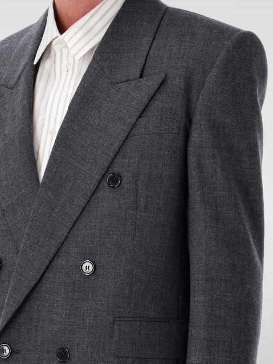 25FW 생로랑 울 자켓  835102Y5K32 1473 Grey - SAINT LAURENT