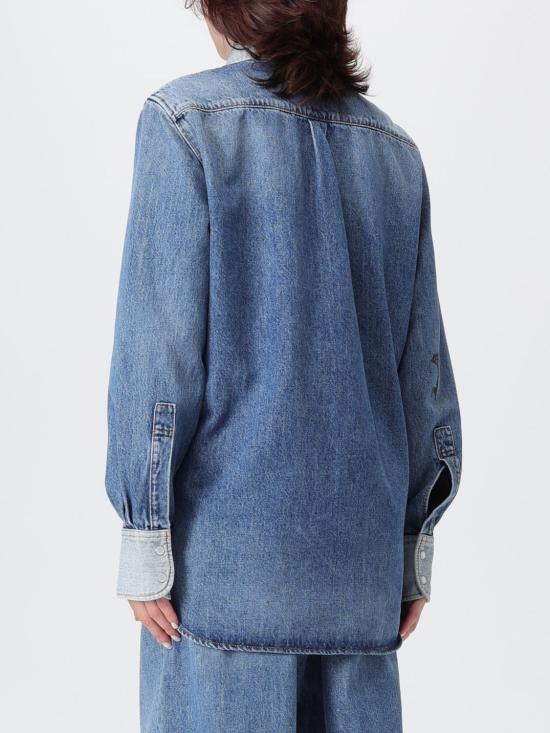 25FW 마르니 셔츠 CAJD0656X1USCY23 00B52 Gnawed Blue - MARNI