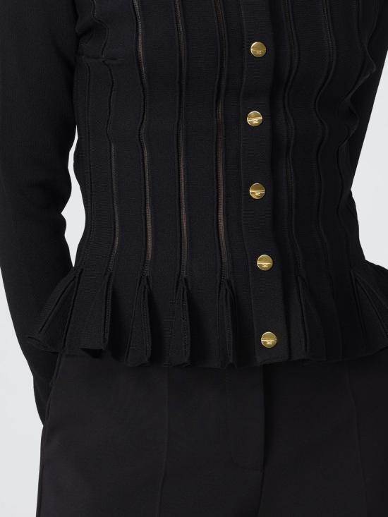 25FW 엘리자베타프랜치 가디건 MK07S 110 Black - ELISABETTA FRANCHI