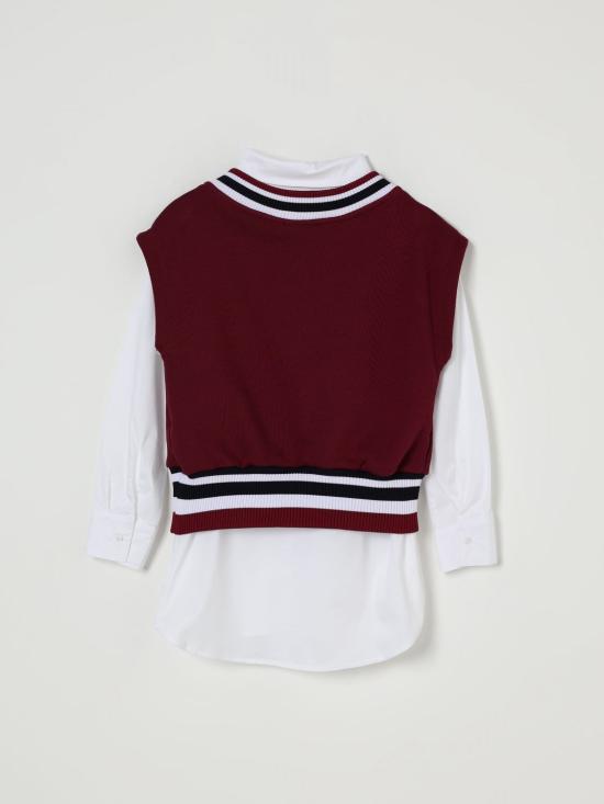 25FW [키즈] 엠에스지엠 셔츠 F5MSJGDR117 MS054 Brown - MSGM