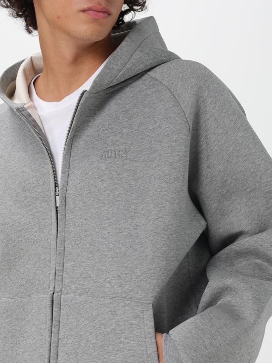 25FW 오트리 긴팔 티셔츠 JAPX O4RD Grey - AUTRY