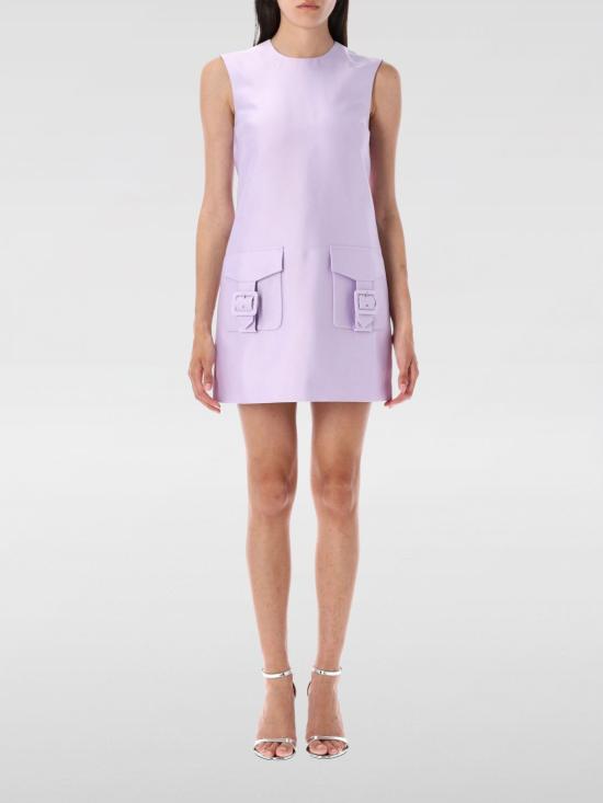 25FW 셀프 포트레이트 롱 원피스 PF25016SAL LILLAC Violet