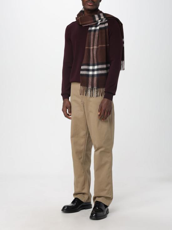 25FW 버버리 캐시미어 크루 넥 스웨터 8113789 Mahogany - BURBERRY