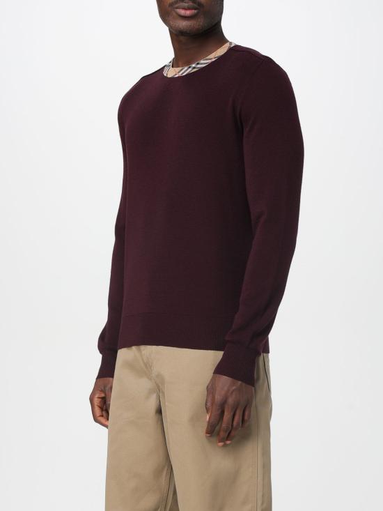 25FW 버버리 캐시미어 크루 넥 스웨터 8113789 Mahogany - BURBERRY