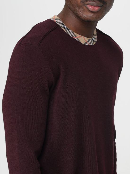 25FW 버버리 캐시미어 크루 넥 스웨터 8113789 Mahogany - BURBERRY