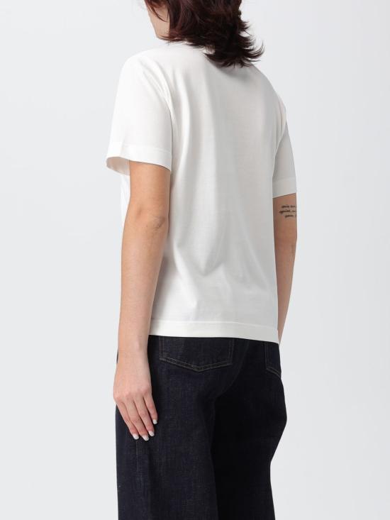 25FW 버버리 EKD 체크 코튼 티셔츠 8116161 White - BURBERRY